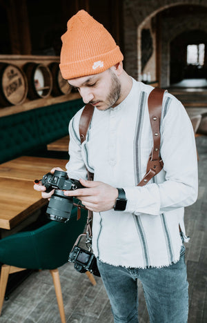 ALL in ONE Camera Strap | Genuine Leather Camera Harness